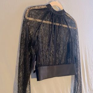 GUESS MARCIANO LACE TOP NWT